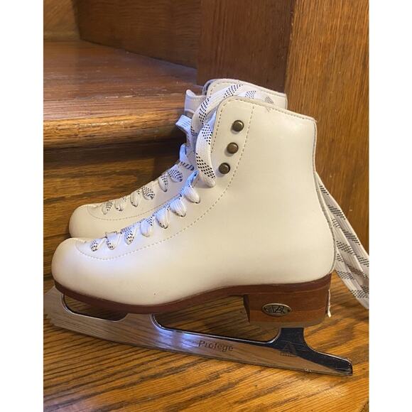 Riedell 25 Motion Figure Skates Girls Size 1 Medium - Picture 5 of 11